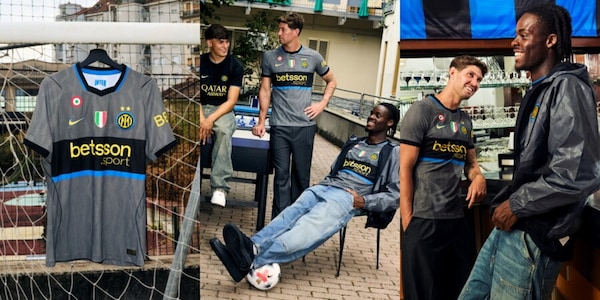 L'Inter ritorna negli anni '90 con la terza maglia: domina il grigio