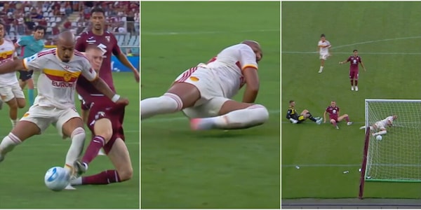 La determinazione di Malen: sblocca Toro-Roma allungandosi per terra FOTO