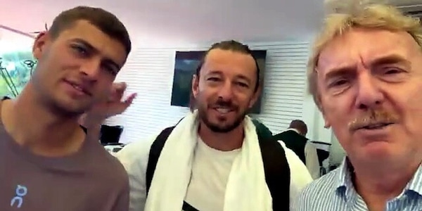 Roma, tutti pazzi per Balerdi: il siparietto di Boniek e Cobolli è virale. Balzaretti gongola