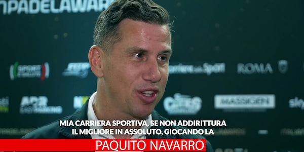Paquito Navarro show agli Italian Padel Awards: "Roma è nel mio cuore"