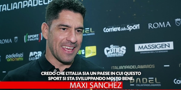 Intervista a Maxi Sanchez agli Italian Padel Awards: "Ho un grande progetto in Italia"