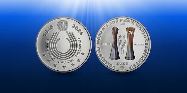 Una medaglia per celebrare gli 80 anni della Fipav