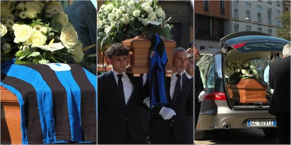 Funerali Sandro Mazzola, lacrime e commozione per l'ultimo saluto a Milano FOTO