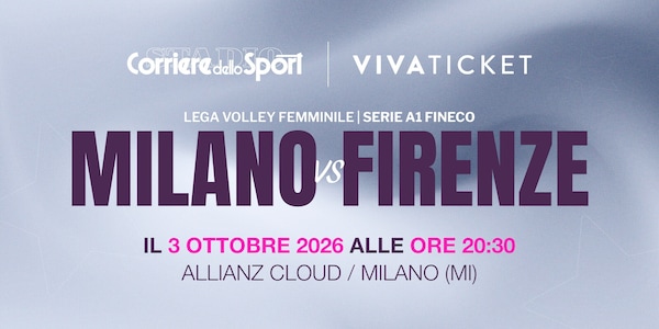 Biglietti Milano-Firenze volley: vendita aperta per la sfida di Serie A1 del 3 ottobre