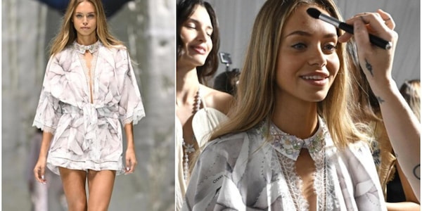 Laila Hasanovic sfila alla Milano Fashion Week: la fidanzata di Sinner incanta in passerella