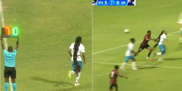 Il calciatore con i capelli più lunghi del mondo provoca due espulsioni in 20 minuti