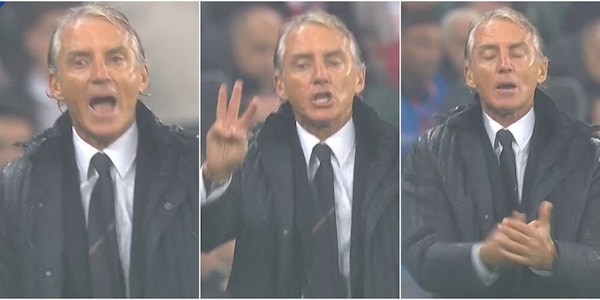 Italia sul 4-1 con la Turchia ma Mancini è una furia: il gesto dalla panchina per Cambiaghi