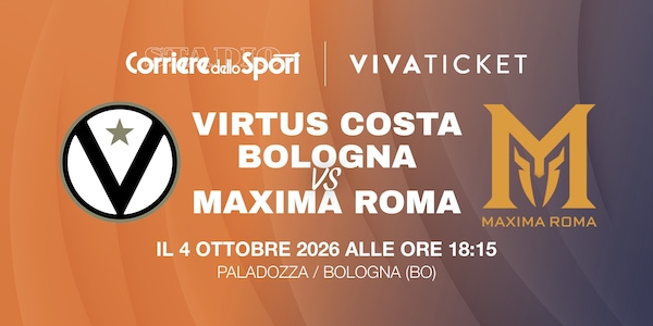 Disponibili i biglietti per Virtus Costa Bologna - Maxima Roma
