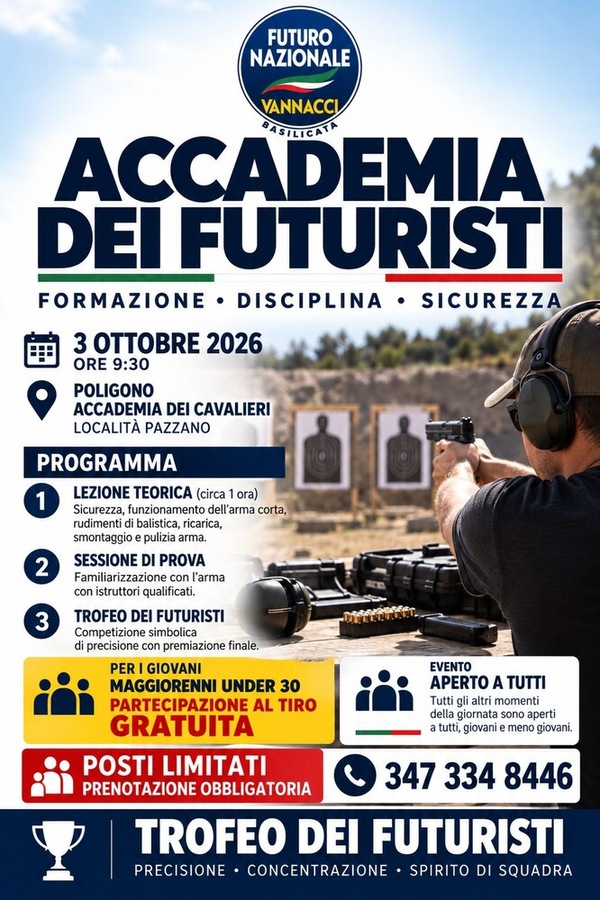 'Accademia dei Futuristi', un'iniziativa di Futuro nazionale sull'utilizzo delle armi