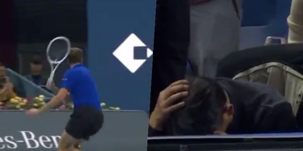 Clamoroso Medvedev: squalificato per aver colpito un tifoso con la pallina, Djokovic in finale a Pechino