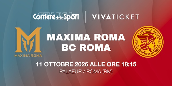 Maxima Roma-BC Roma: biglietti disponibili per il derby della Capitale