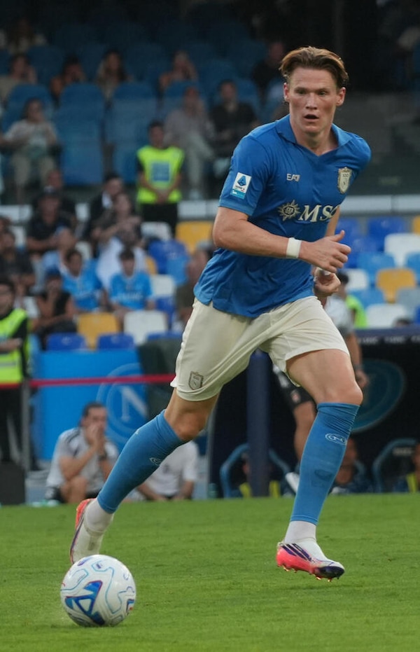 Napoli: c'è l'idoneità agonistica per McTominay, può tornare ad allenarsi