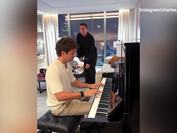Leclerc, Singapore è in musica