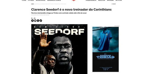 Ufficiale, Seedorf torna in panchina: è il nuovo allenatore del Corinthians