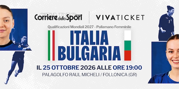 Biglietti Italia-Bulgaria pallamano, Qualificazioni Mondiali 2027: prezzi e dove comprarli