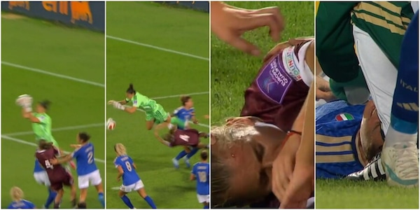 Italia Femminile, scontro di gioco spaventoso contro la Bielorussia: Baldi esce e travolge Shlapakova e Girelli