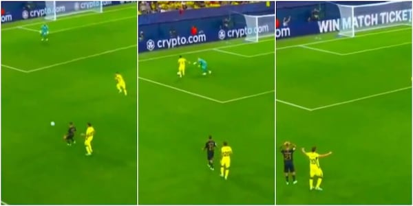 Politano e l'errore incredibile in Villarreal-Napoli: il retropassaggio è un assist per Mikautadze