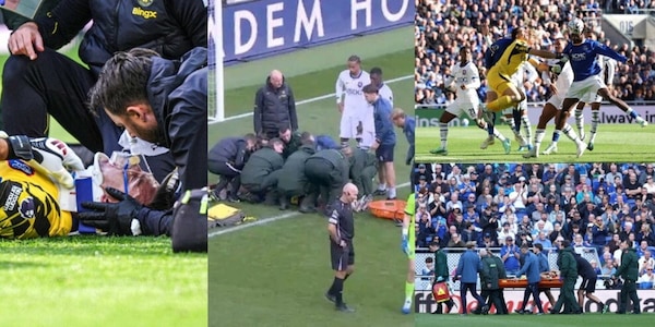 Scontro shock per Dibu Martinez: botta in testa in Everton-Chelsea, esce in barella con l'ossigeno