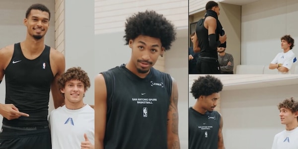 Kimi Antonelli incontra i giganti dell'Nba: le foto con Wembanyama e Dylan Harper fanno il giro del web