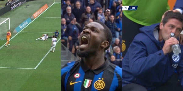Thuram atterrato in area, Mariani fischia rigore: la sequenza del fallo, l'esultanza scatenata di Marcus e la reazione di Chivu FOTO
