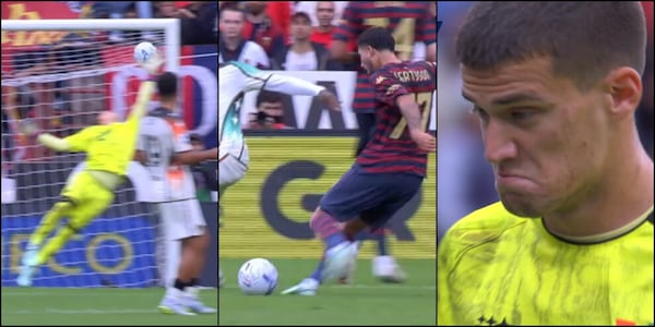 Ellertsson porta in vantaggio il Genoa con una perla, la faccia di Stankovic in porta dice tutto