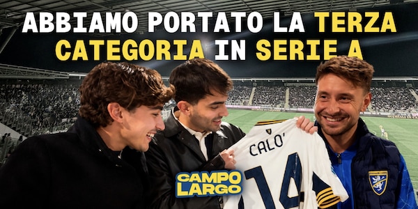 Abbiamo portato la terza categoria in Serie A