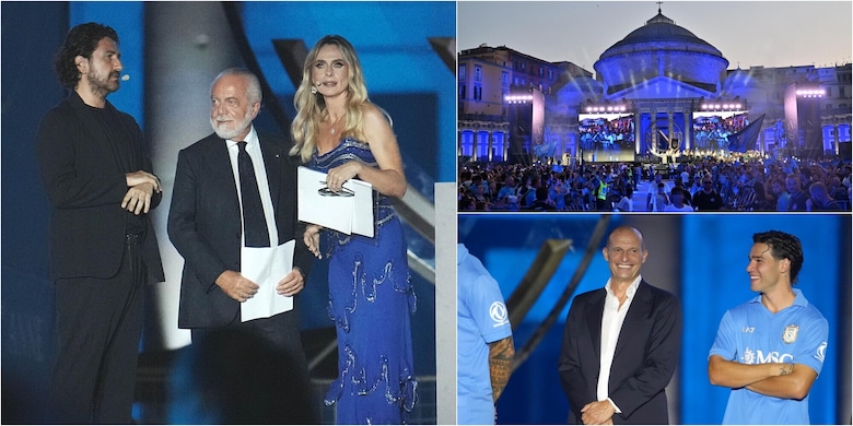 Centenario Napoli, De Laurentiis show: "La prossima vittoria è sempre la più bella, capito Allegri?" FOTO-VIDEO