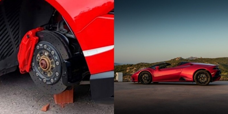 Lascia la Lamborghini al parcheggio: gli rubano ruote e freni!