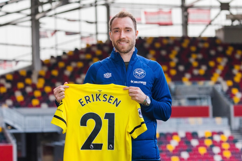 Brentford, Eriksen torna in campo: 60 minuti in amichevole