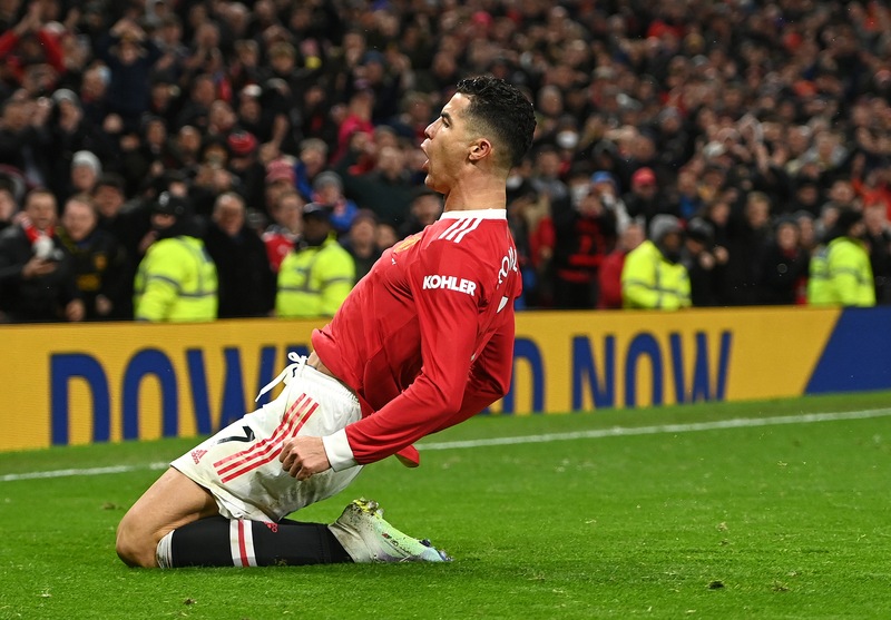 Premier, primo gol del 2022 per Ronaldo. Lo United batte il Brighton