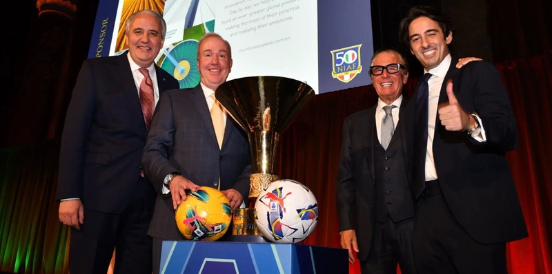 Lega Serie A, annunciata la partnership con la Niaf. De Siervo: "Calcio italiano ancora pi&ugrave; vicino agli americani"