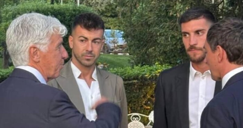 Gasperini a Roma con Pellegrini e El Shaarawy: l'incontro al matrimonio di Scamacca