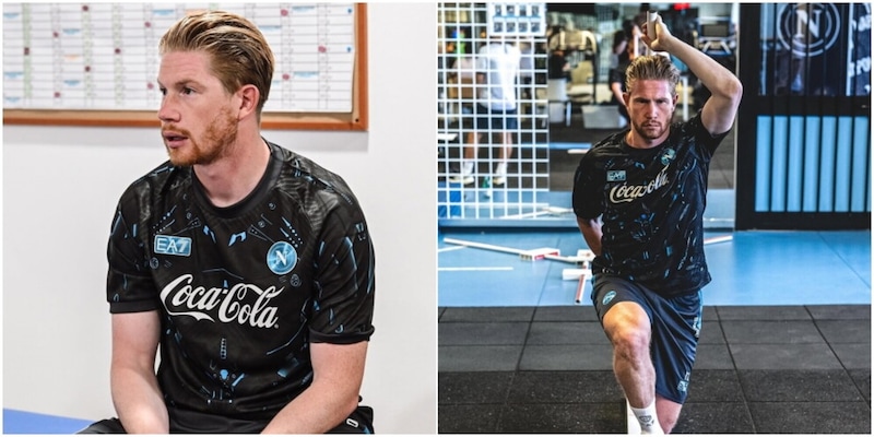 De Bruyne al Napoli: le prime FOTO a Castel Volturno e quel numero 10 che fa sognare i tifosi