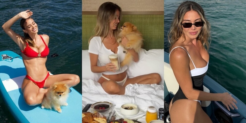 Diletta Leotta, la colazione a letto in intimo bianco è senza Karius