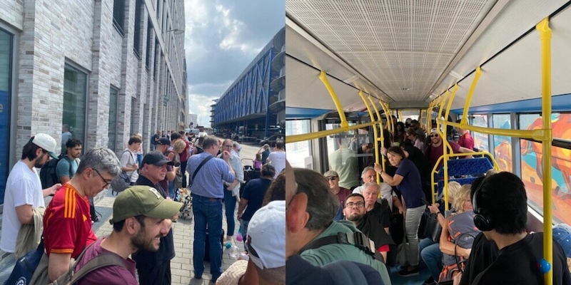 Aereo, treno e autobus: l’incredibile viaggio dei tifosi della Roma per Kaiserslautern