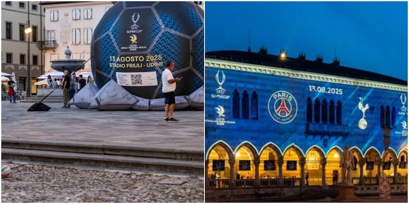 Supercoppa Europea, due giorni di festa a Udine per la sfida tra Psg e Tottenham