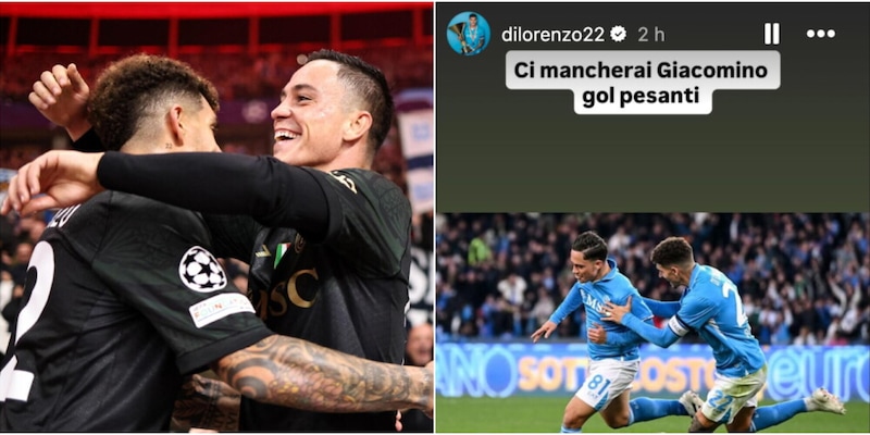 Napoli, Di Lorenzo saluta Raspadori: "Ci mancherai Giacomino gol pesanti"