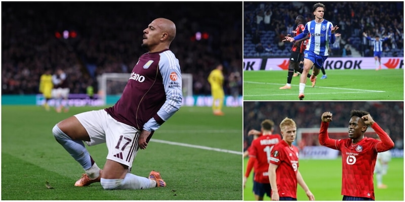 Europa League, l&#39;Aston Villa aggancia il Midtjylland in vetta. Risalgono Porto e Lilla
