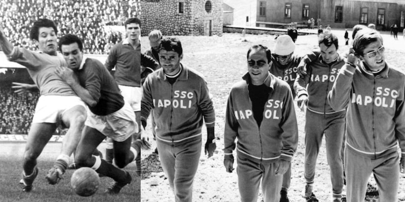 Napoli, in quarantamila all&#39;Olimpico con Braca e Sivori