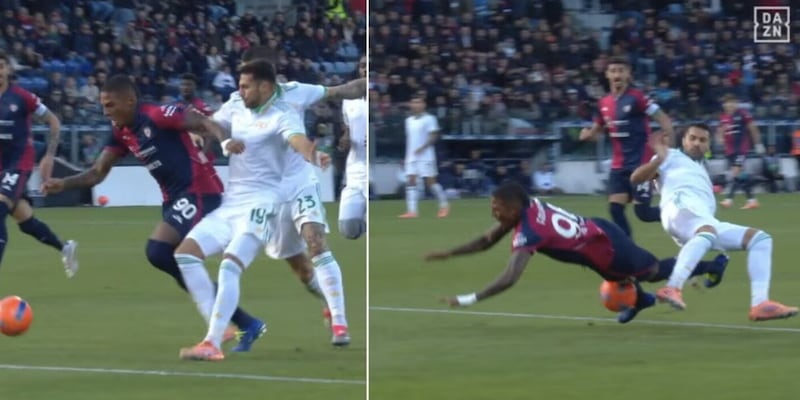 Cagliari-Roma 1-1: VAR, gol di Gaetano e espulsione di Celik decise il risultato