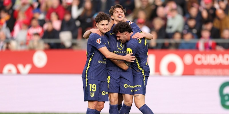 Liga, Atletico Madrid corsaro a Girona: assist vincente per Raspadori