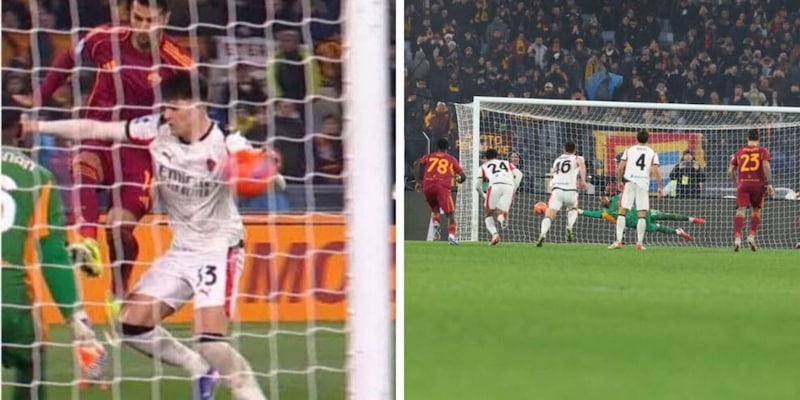 Tiro di Celik porta al penalty e al pareggio 1‑1 tra Roma e Milan all’Olimpico