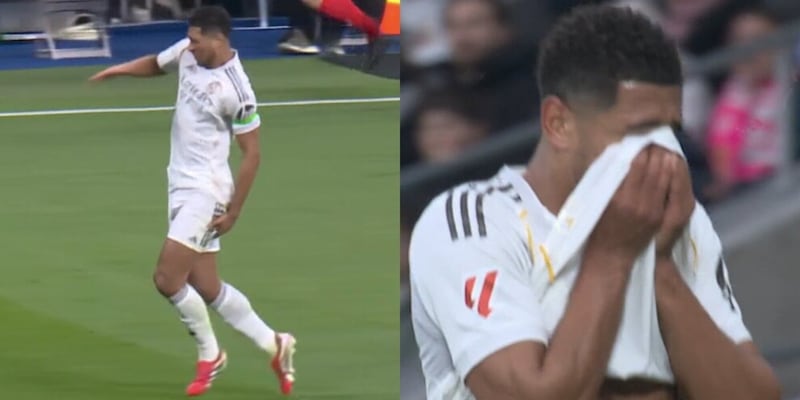 Bellingham in lacrime: l'infortunio che ha interrotto la partita Real Madrid vs Rayo Vallecano