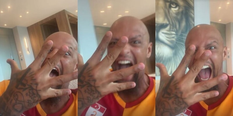 Felipe Melo applaude la vittoria del Galatasaray con un video virale sui social