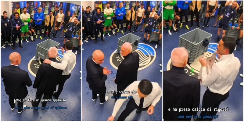 Palladino, il toccante discorso dopo la rimonta Champions con l'asciugamanto insanguinato...