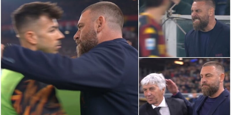<p>La partita speciale di De Rossi: dall&rsquo;esultanza sobria sui gol alle parole al miele sulla Roma dopo la vittoria</p>