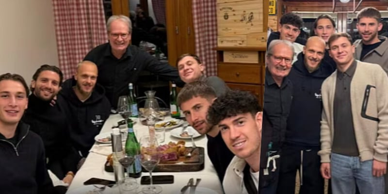Italia, relax dopo la vittoria con l'Irlanda del Nord: Vicario e Locatelli a cena con il gruppo Inter