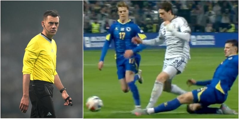 Turpin, un errore gravissimo: Muharemovic su Palestra era da rosso!