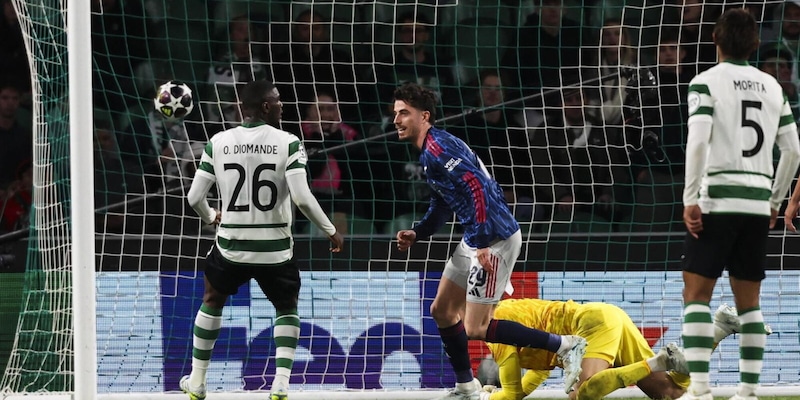 Havertz beffa lo Sporting nel recupero: l'Arsenal sbanca Lisbona e ipoteca la semifinale