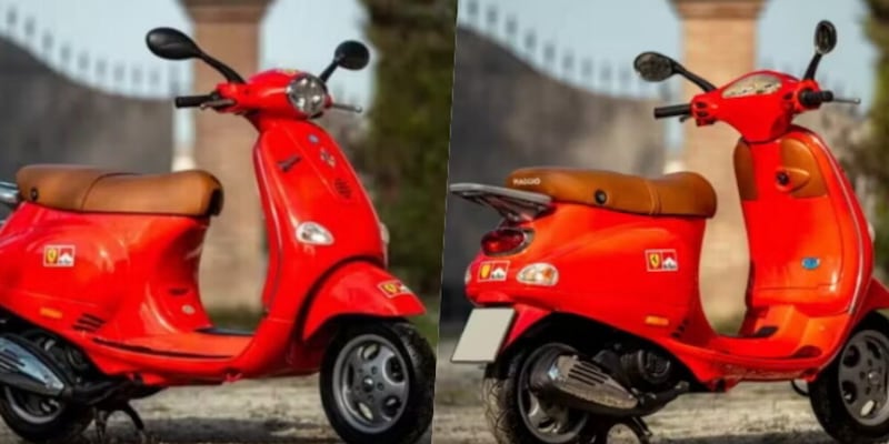 Schumacher, in vendita la Vespa Ferrari del 2001: quanto vale oggi